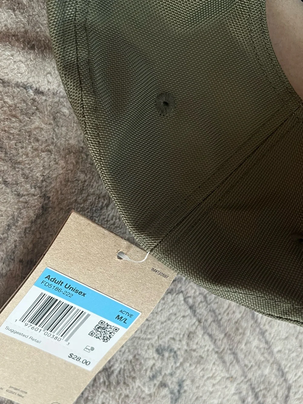 Jordan Rise Cap in Medium Olive FD5186-222